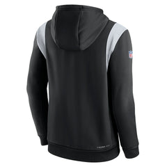 Sideline Athletic Stack Performance Pullover Hoodie - Las Vegas Raiders
