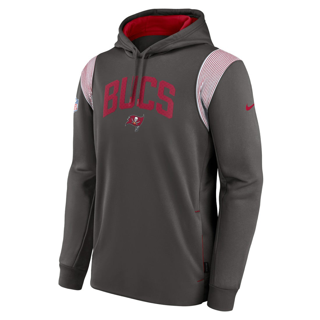 Sideline Athletic Stack Performance Pullover Hoodie - Tampa Bay Buccaneers