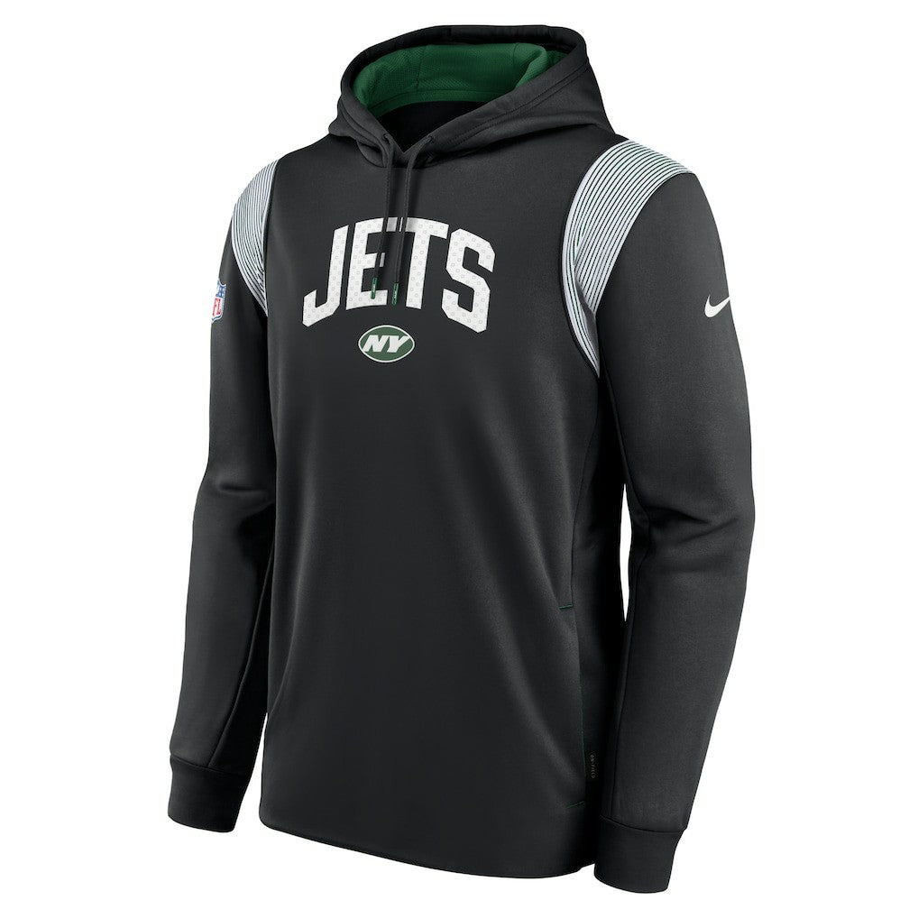 Sideline Athletic Stack Performance Pullover Hoodie - New York Jets