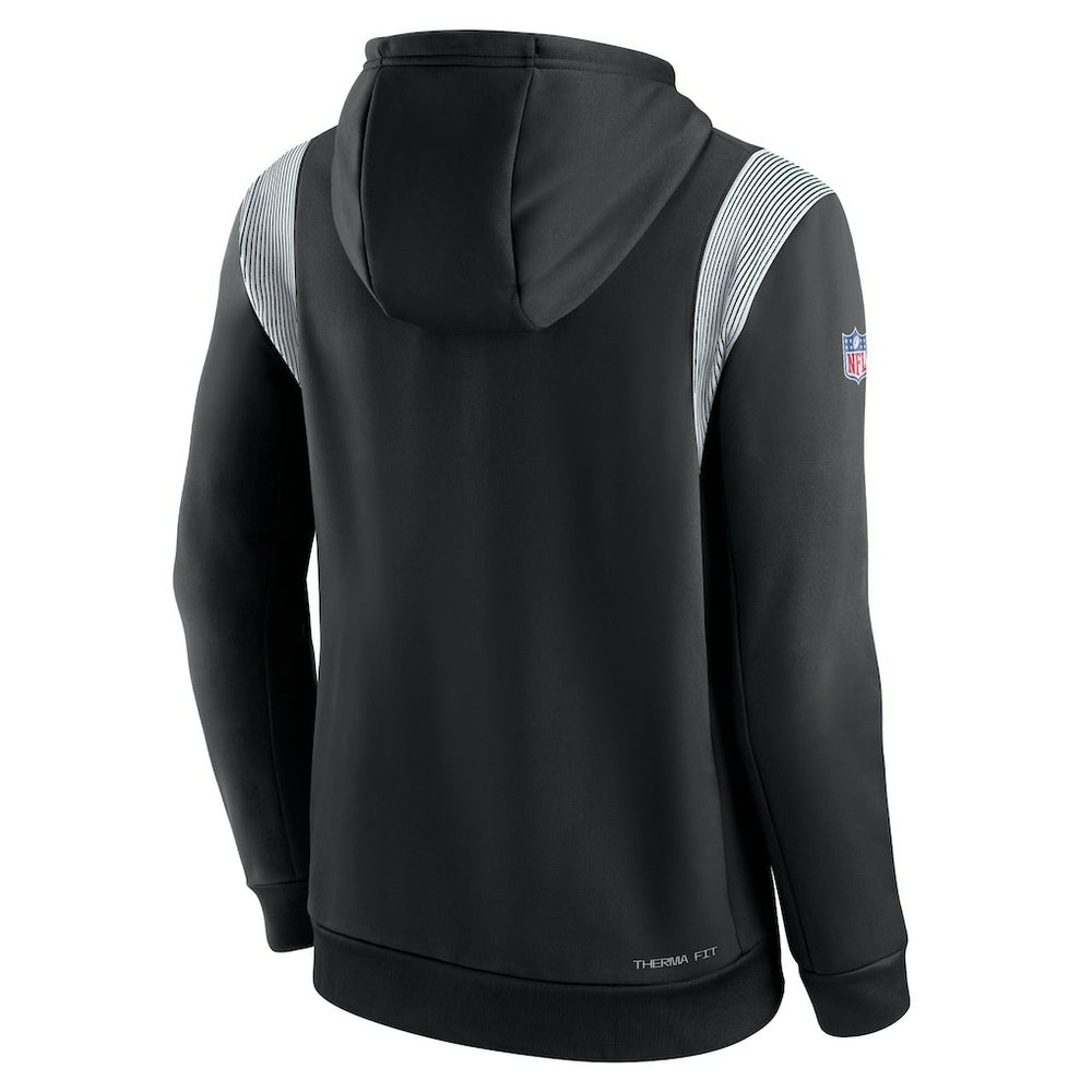 Sideline Athletic Stack Performance Pullover Hoodie - New York Jets
