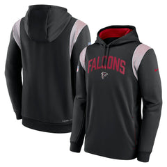 Sideline Athletic Stack Performance Pullover Hoodie - Atlanta Falcons