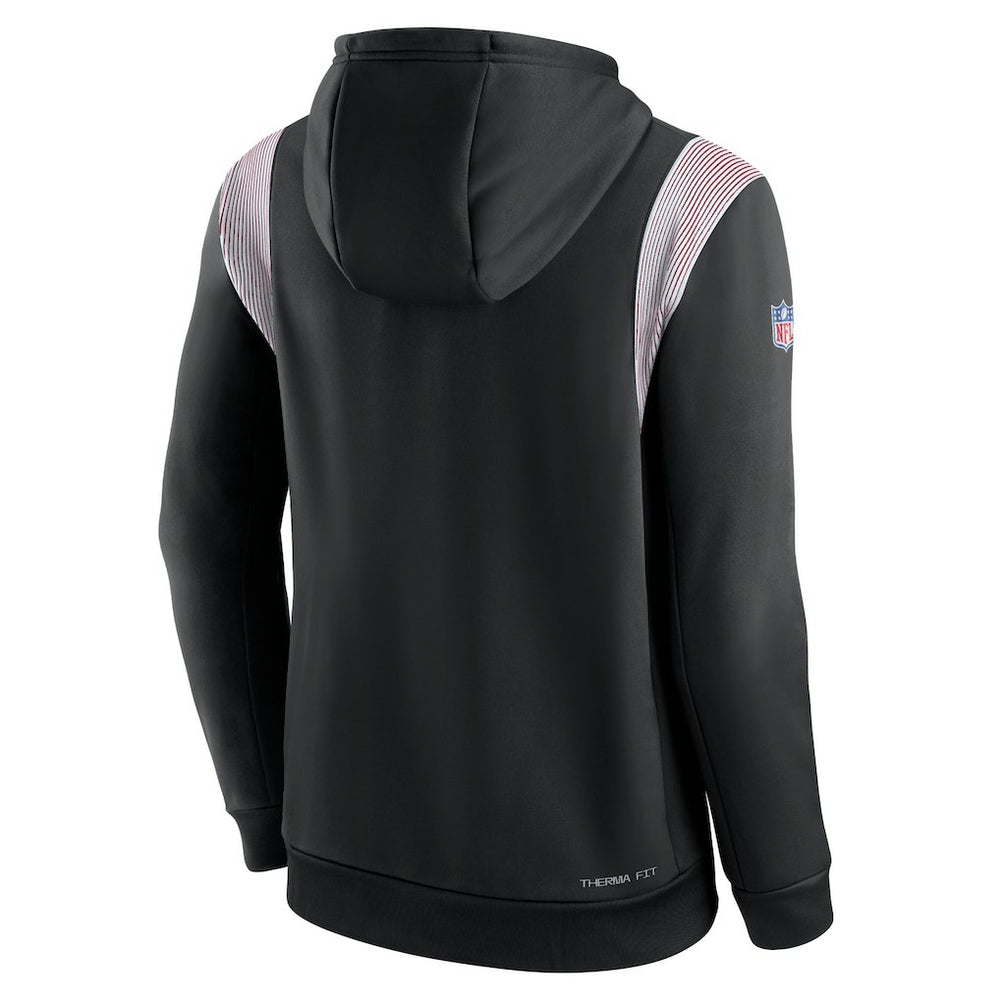 Sideline Athletic Stack Performance Pullover Hoodie - Atlanta Falcons