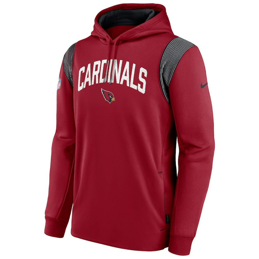 Sideline Athletic Stack Performance Pullover Hoodie - Arizona Cardinals