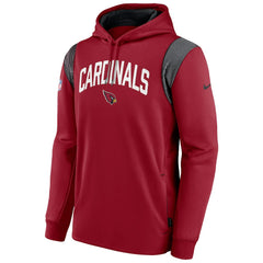 Sideline Athletic Stack Performance Pullover Hoodie - Arizona Cardinals