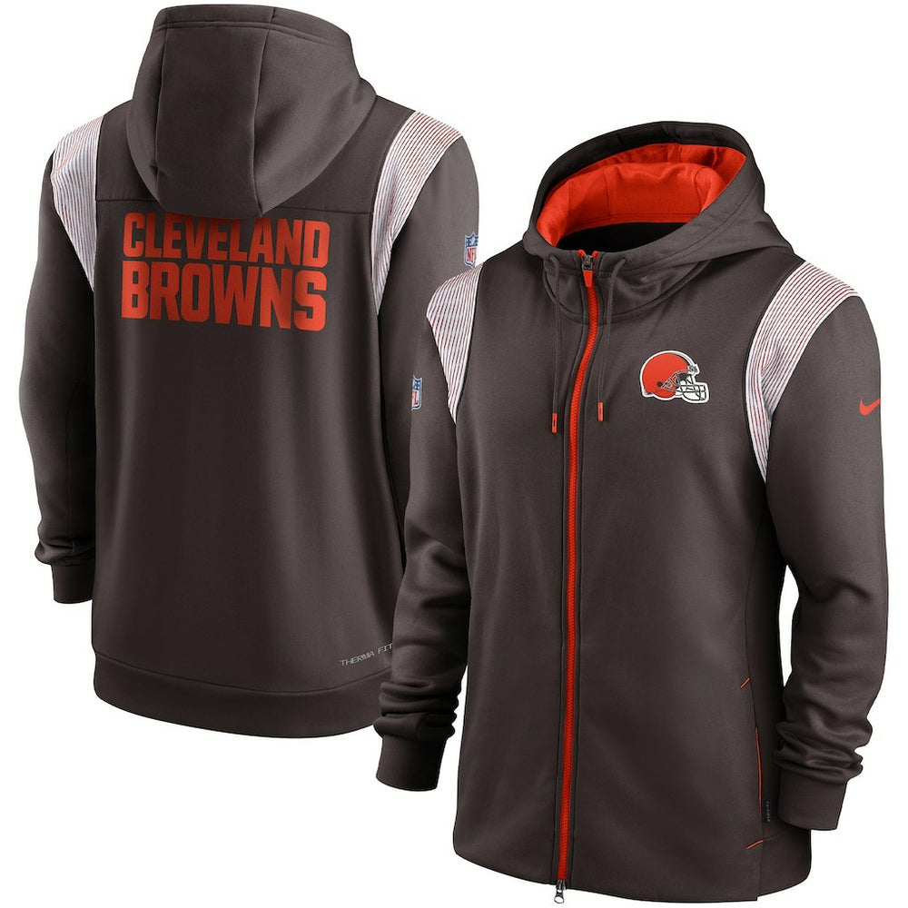 Performance Sideline Lockup Full-Zip Hoodie - Cleveland Browns