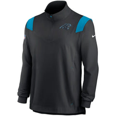 Sideline Coach Chevron Lockup Quarter-Zip Long Sleeve Top - Carolina Panthers