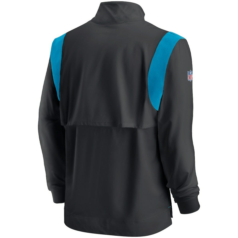 Sideline Coach Chevron Lockup Quarter-Zip Long Sleeve Top - Carolina Panthers