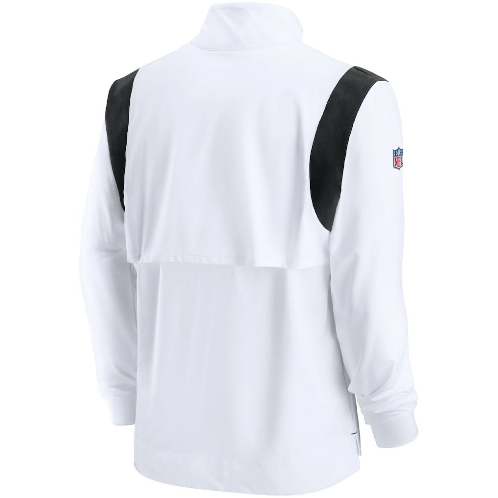 Sideline Coach Chevron Lockup Quarter-Zip Long Sleeve Top - Las Vegas Raiders