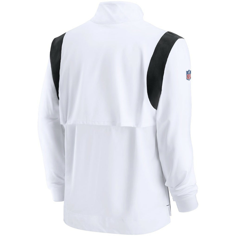Sideline Coach Chevron Lockup Quarter-Zip Long Sleeve Top - Las Vegas Raiders