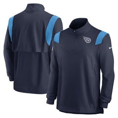 Sideline Coach Chevron Lockup Quarter-Zip Long Sleeve Top - Tennessee Titans