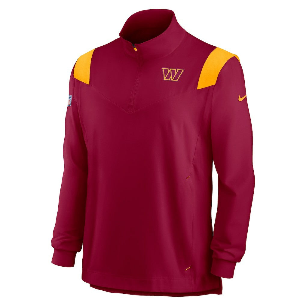 Sideline Coach Chevron Lockup Quarter-Zip Long Sleeve Top - Washington Commanders