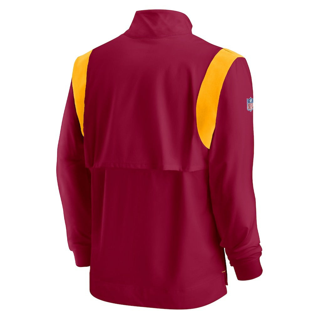 Sideline Coach Chevron Lockup Quarter-Zip Long Sleeve Top - Washington Commanders