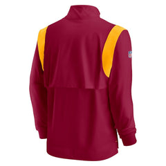 Sideline Coach Chevron Lockup Quarter-Zip Long Sleeve Top - Washington Commanders