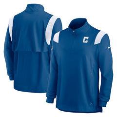 Sideline Coach Chevron Lockup Quarter-Zip Long Sleeve Top - Indianapolis Colts