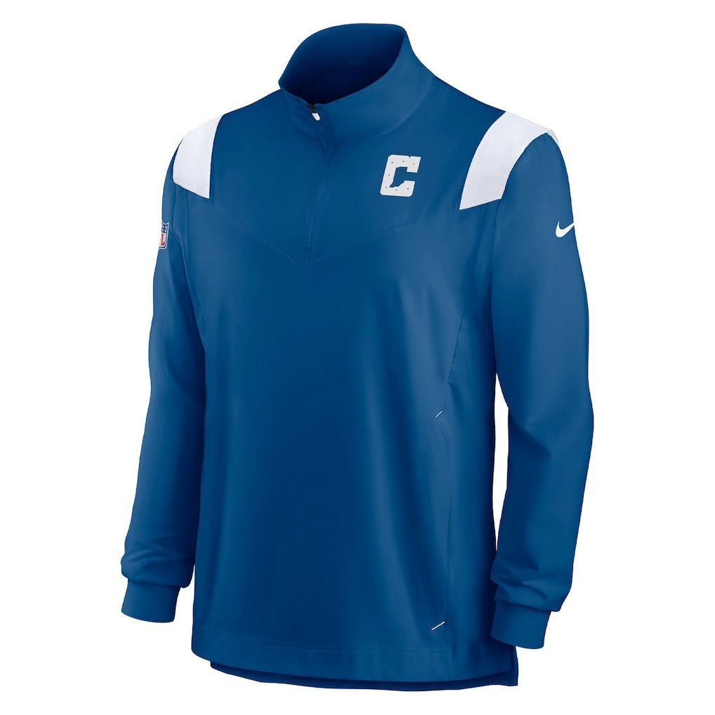 Sideline Coach Chevron Lockup Quarter-Zip Long Sleeve Top - Indianapolis Colts