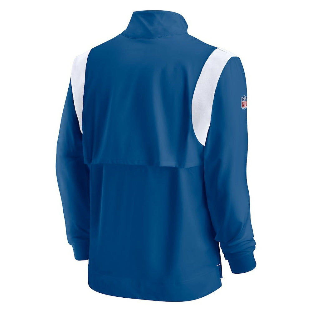 Sideline Coach Chevron Lockup Quarter-Zip Long Sleeve Top - Indianapolis Colts