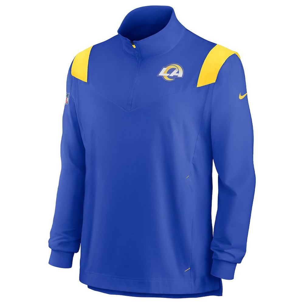 Sideline Coach Chevron Lockup Quarter-Zip Long Sleeve Top - Los Angeles Rams