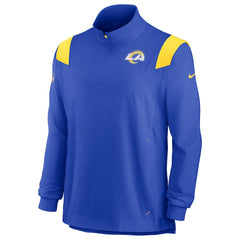 Sideline Coach Chevron Lockup Quarter-Zip Long Sleeve Top - Los Angeles Rams