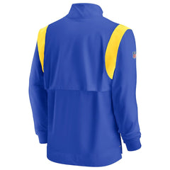 Sideline Coach Chevron Lockup Quarter-Zip Long Sleeve Top - Los Angeles Rams