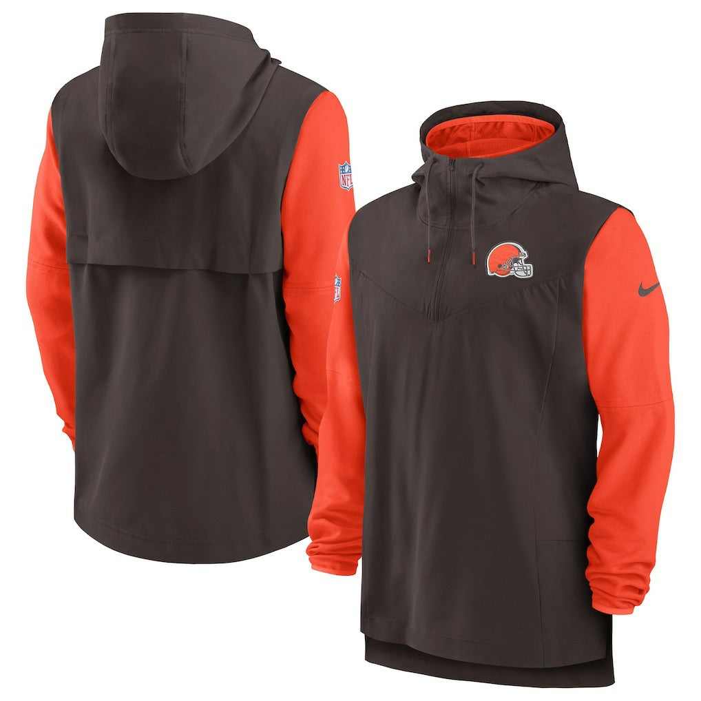 Sideline Player Quarter-Zip Hoodie - Cleveland Browns