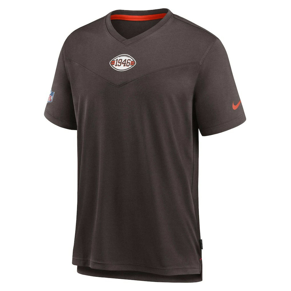 Sideline Coaches Vintage Chevron Performance V-Neck T-Shirt - Cleveland Browns
