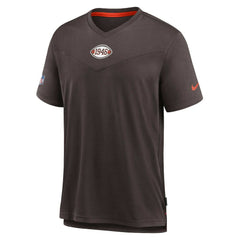 Sideline Coaches Vintage Chevron Performance V-Neck T-Shirt - Cleveland Browns
