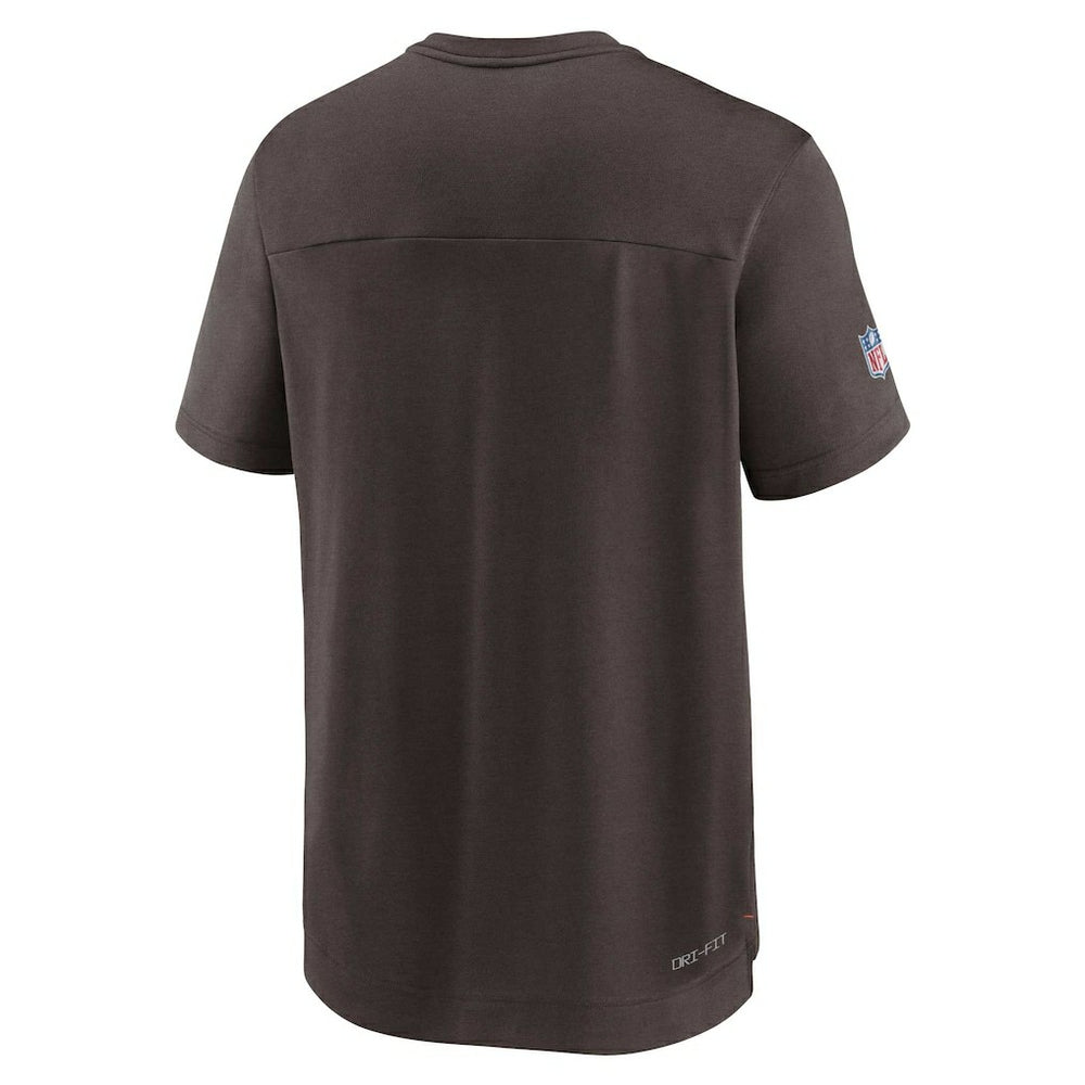Sideline Coaches Vintage Chevron Performance V-Neck T-Shirt - Cleveland Browns
