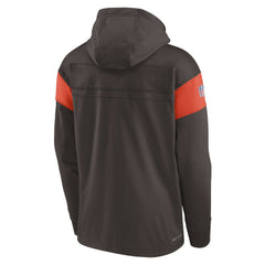 Sideline Arch Jersey Performance Pullover Hoodie - Cleveland Browns