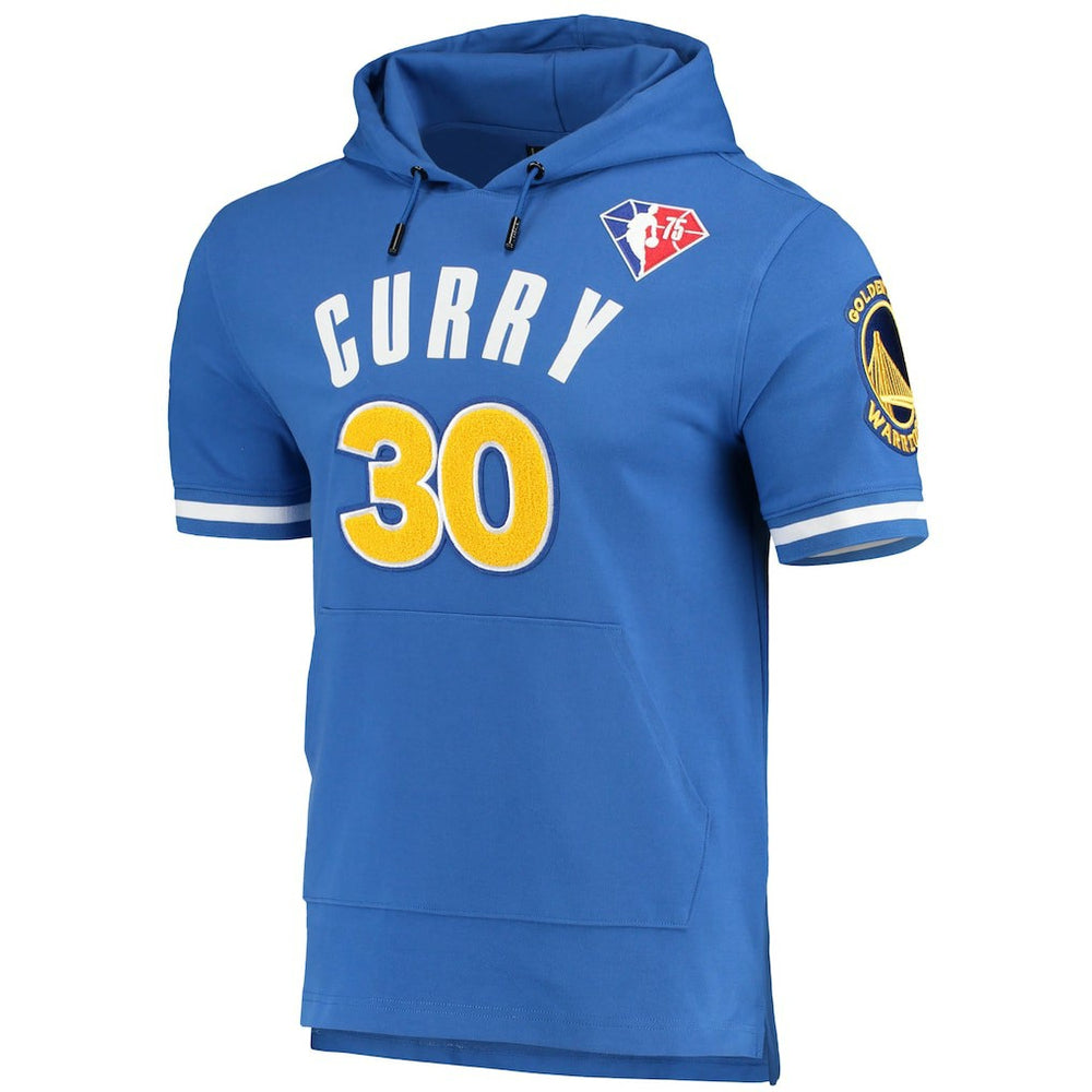NBA Stephen Curry Golden State Warriors Pro Standard Name & Number Short Sleeve Pullover Hoodie sale