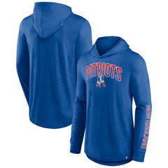 Front Runner Long Sleeve Hooded T-Shirt - New England Patriots