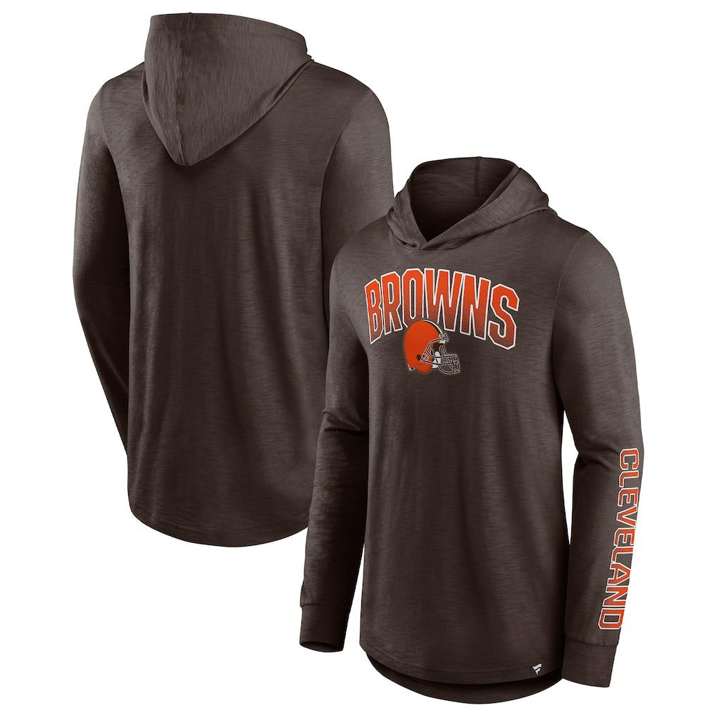 Front Runner Long Sleeve Hooded T-Shirt - Cleveland Browns