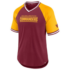 Second Wind Raglan V-Neck T-Shirt - Washington Commanders