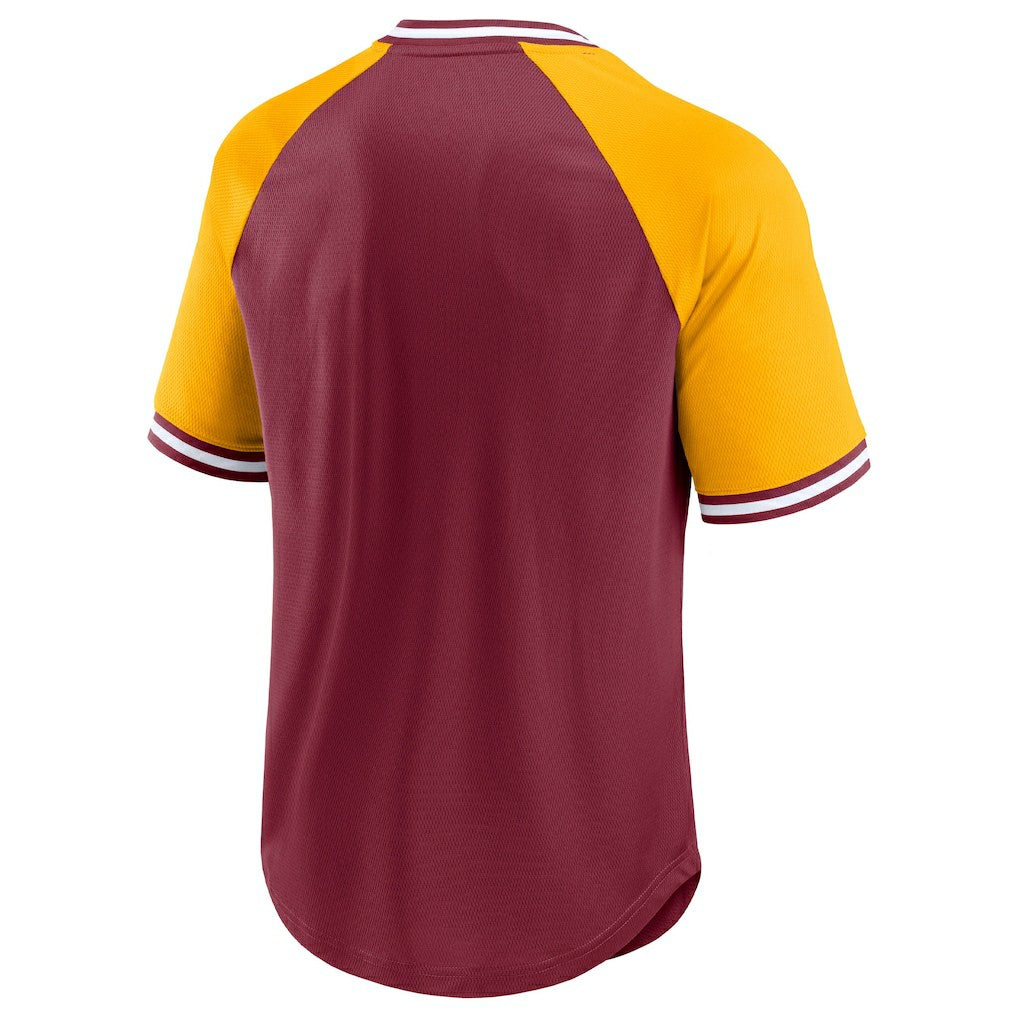 Second Wind Raglan V-Neck T-Shirt - Washington Commanders
