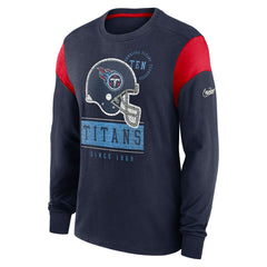 Rewind Playback Helmet Long Sleeve T-Shirt - Tennessee Titans