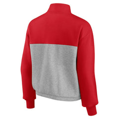 MLB St. Louis Cardinals Fanatics Women's Iconic Cinch Waist Quarter-Zip Top