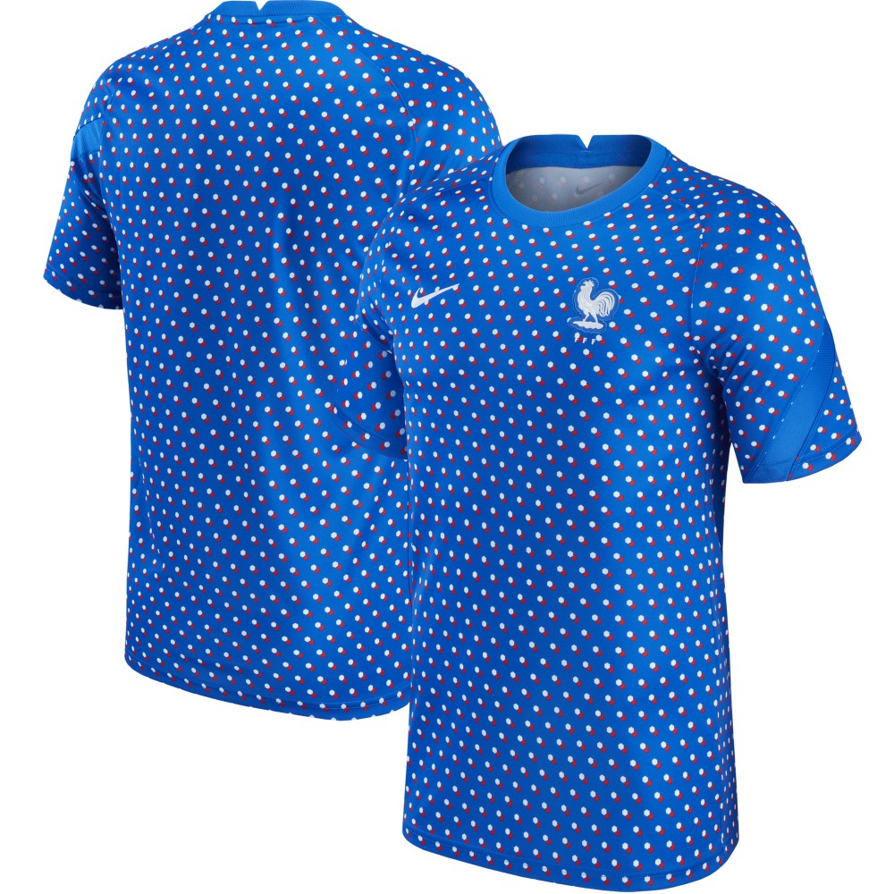 France Women's National Team 2021/22 Pre-Match Top - Nike Blue
