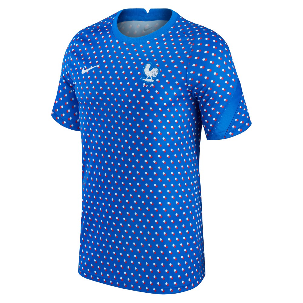 France Women's National Team 2021/22 Pre-Match Top - Nike Blue