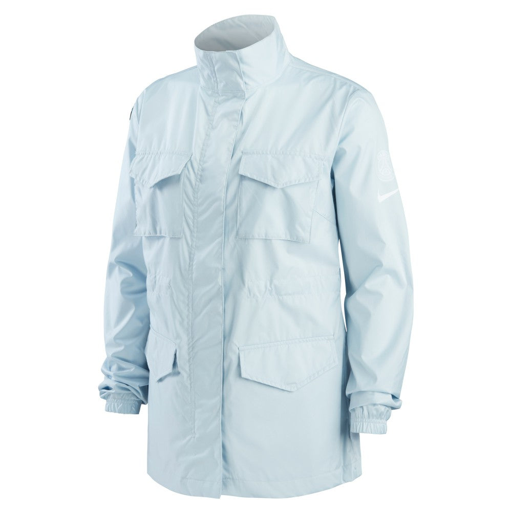 Paris Saint-Germain Women's M65 Woven Full-Zip Jacket - Nike Light Blue
