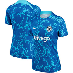 Chelsea Women's 2022/23 Pre-Match Home Performance Top - Nike Blue