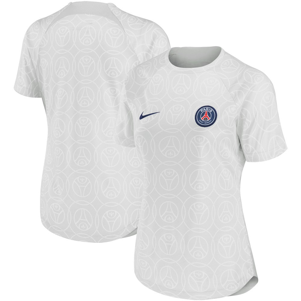 Paris Saint-Germain Women's 2022/23 Pre-Match Home Performance Top - Nike Gray