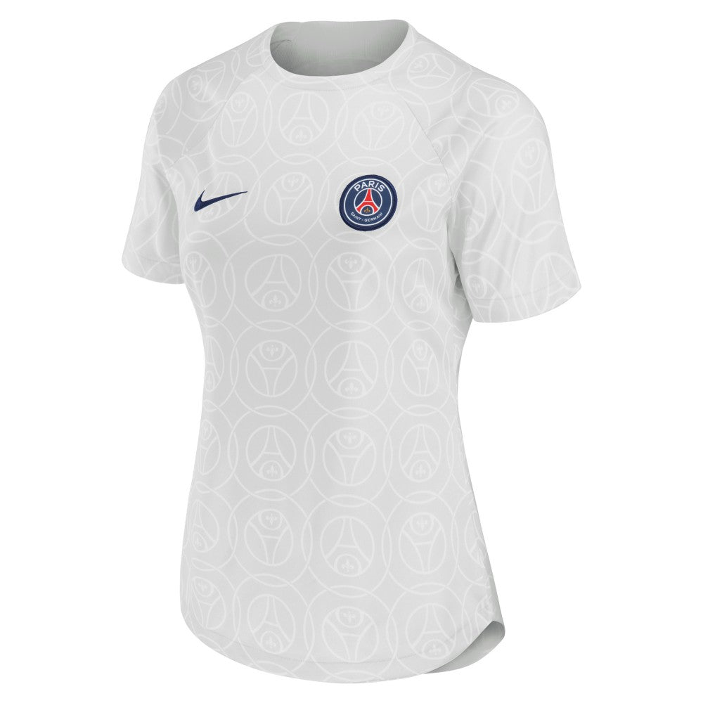 Paris Saint-Germain Women's 2022/23 Pre-Match Home Performance Top - Nike Gray