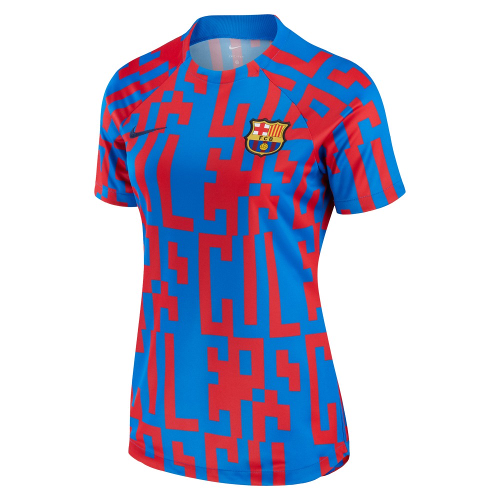 Barcelona Women's 2022/23 Pre-Match Home Performance Top - Nike Blue
