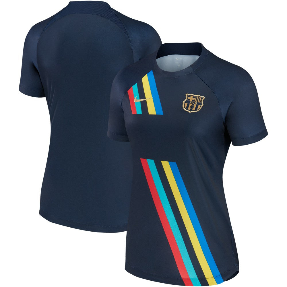 Barcelona Women's 2022/23 Pre-Match AWAY Performance Top - Nike Navy