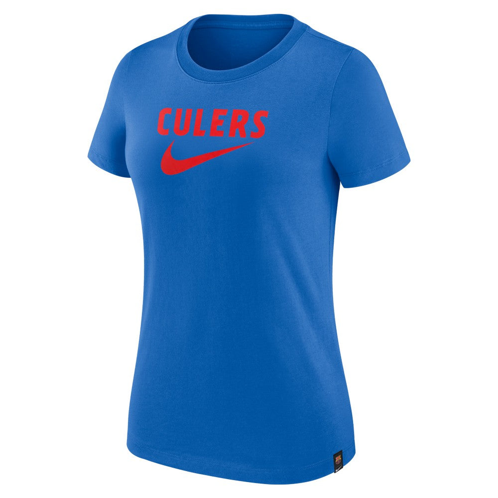 Barcelona Women's Swoosh T-Shirt - Nike Blue