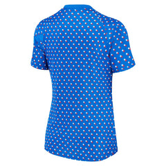 France Women's National Team Women's 2022/23 Away Pre-Match Performance Top - Nike Blue