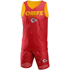 FOCO Colorblock Mesh V-Neck & Shorts Set - Kansas City Chiefs