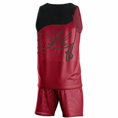 FOCO Colorblock Mesh V-Neck & Shorts Set - Tampa Bay Buccaneers