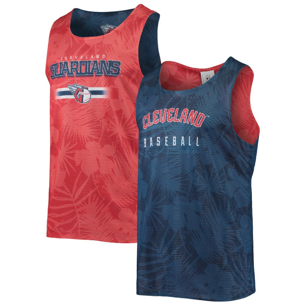 MLB Cleveland Guardians FOCO Floral Reversible Mesh Tank Top