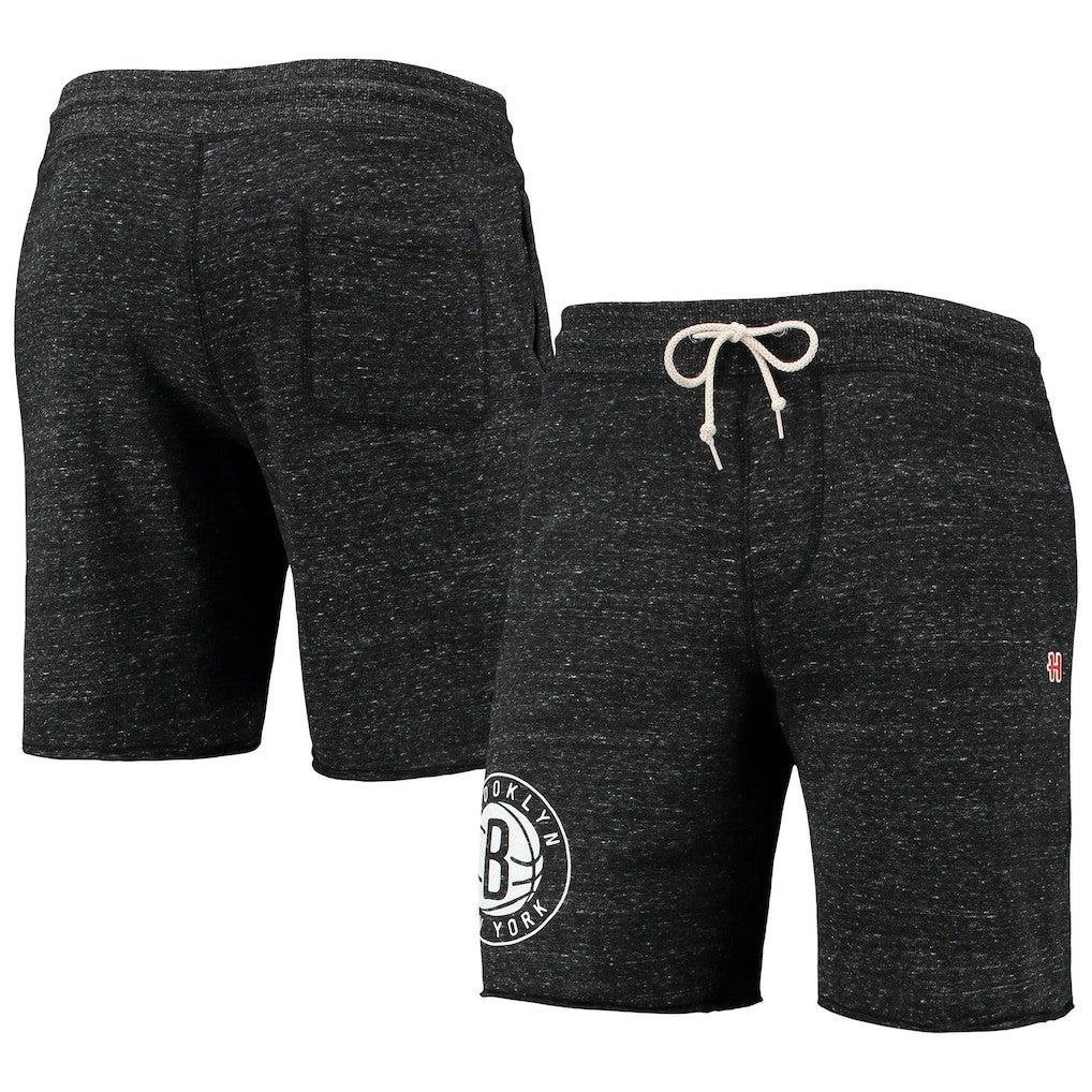 NBA Brooklyn Nets Homage Primary Logo Tri-Blend Sweat Shorts