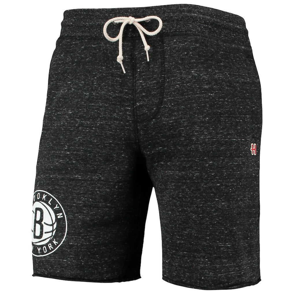 NBA Brooklyn Nets Homage Primary Logo Tri-Blend Sweat Shorts